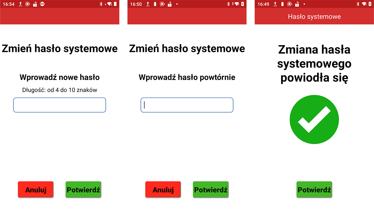 zmiana hasła w terminalu