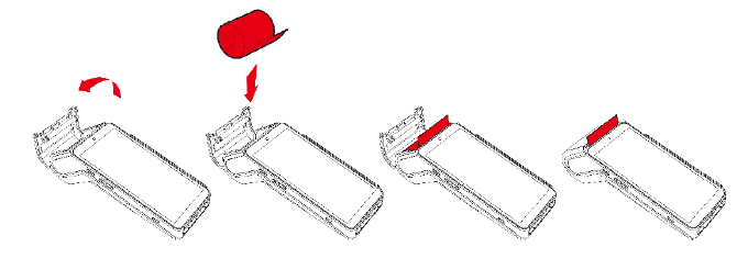 Instrukcja zmiany rolki papieru w terminalu