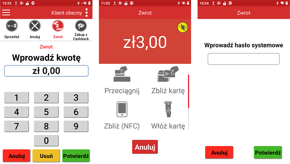 zwrot platnosci na terminalu częsc 1