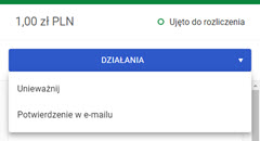 działania związane z transakcjami w panelu akceptanta Elavon