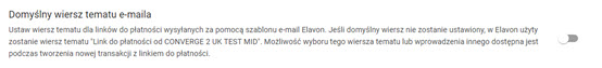 ustawienia domyslnego tematy e-maila płatności przez link w panelu akceptanta Elavon